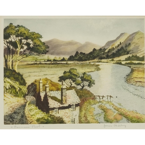 2236 - James Priddey - Penmaenpool, pencil signed print in colour and Quinton Morgan - The Sunlit Bay Seagu... 