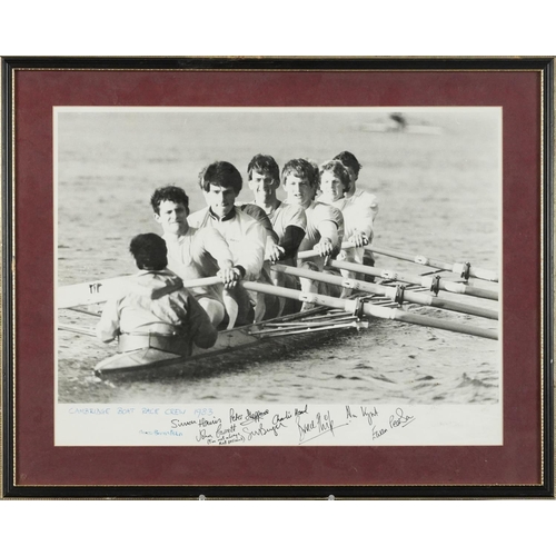 1407 - Alan Minter boxer personally signed photograph along with a photograph of the Cambridge Race rowing ... 