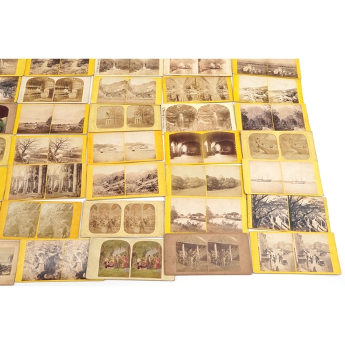 1560 - Collection of stereoscopic view cards and viewer including views of Ipswich, Hastings, Wales and Dev... 