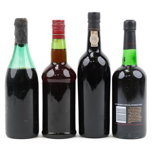 2019 - Four bottles of alcohol including Cockburn's Special Reserve port and 1967 Royal Oporto