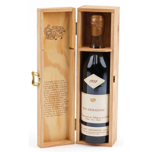 2083 - Bottle of 1952 Bas Armagnac with crate