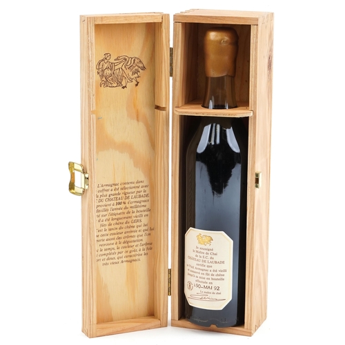 2083 - Bottle of 1952 Bas Armagnac with crate