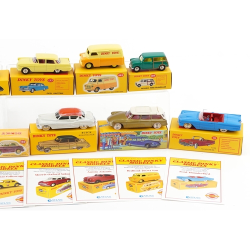 2358 - Thirteen Dinky Toys by Mattel diecast vehicles with boxes including numbers 106, 159, 177, 197 and 4... 