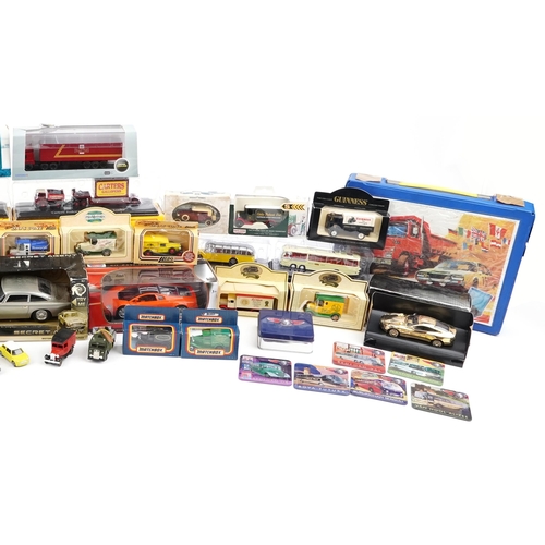 2368 - Vintage and later diecast vehicles, some with boxes, including Days Gone, Burago, Matchbox and Atlas... 