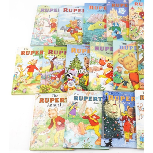 2348 - Nineteen hardback Rupert annuals