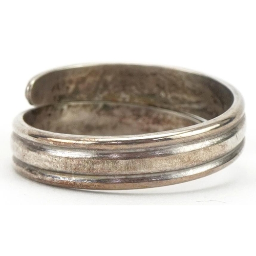 3464 - Marius Hammer, Norwegian 925S sterling silver ring, size R, 4.0g