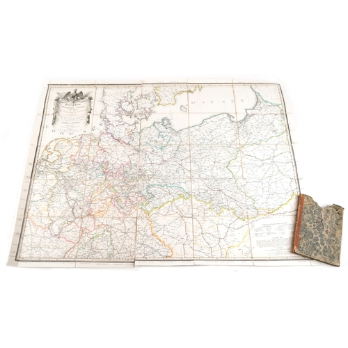 2499 - Antique German map of the Prussian States in two parts, Herrn Von Nagler 1825 housed in a cardboard ... 