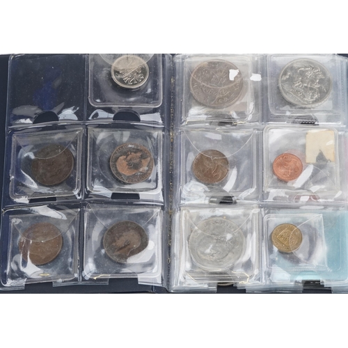 2446 - Large selection of predominantly pre decimal British coinage including shillings, sixpences, pennies... 