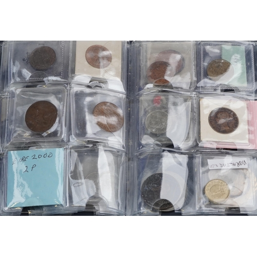 2446 - Large selection of predominantly pre decimal British coinage including shillings, sixpences, pennies... 