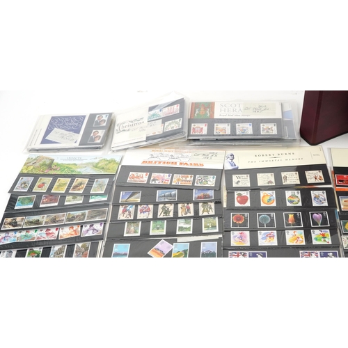 2485 - Selection of first day covers in albums, including some high value, and a large collection of presen... 