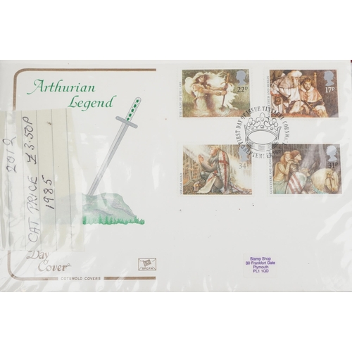 2485 - Selection of first day covers in albums, including some high value, and a large collection of presen... 