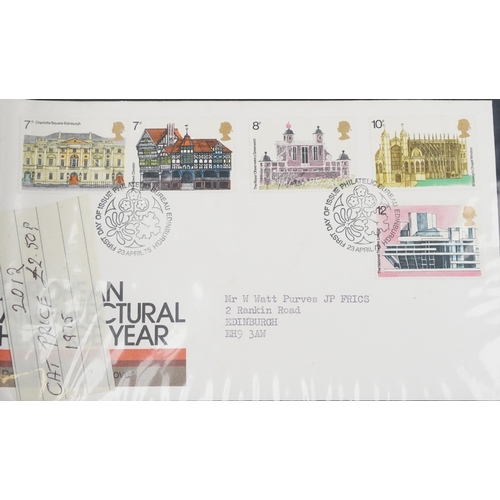 2485 - Selection of first day covers in albums, including some high value, and a large collection of presen... 