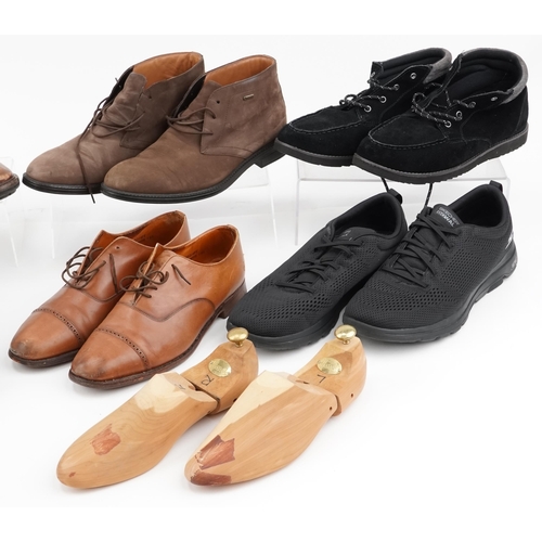 1527 - Gentlemen's leather shoes and trainers including John Rocha, Skechers, Land's End, Shimano and pair ... 