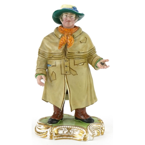 1096 - Early 19th century Minton porcelain figure of a nodding coachman, 20cm high