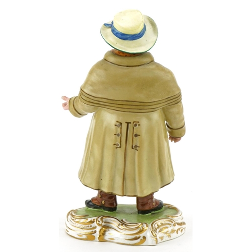 1096 - Early 19th century Minton porcelain figure of a nodding coachman, 20cm high