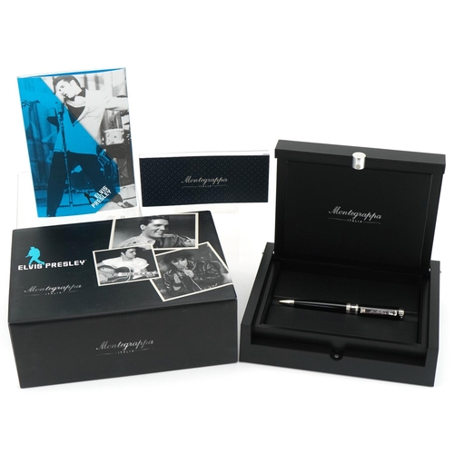 Silver Montegrappa Elvis Presley pen with original box, certificate limited to five hundred