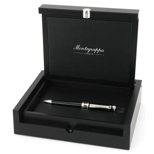 1165 - Silver Montegrappa Elvis Presley pen with original box, certificate limited to five hundred