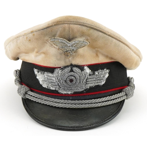 2583 - German military interest Luftwaffe visor cap