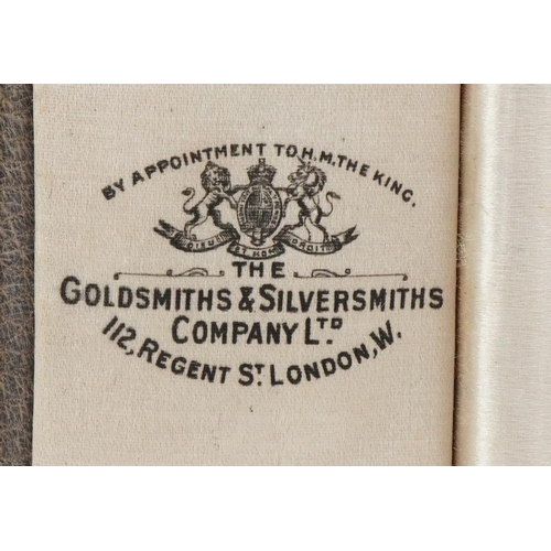 3578 - Two antique jeweller's jewellery boxes retailed by Goldsmiths & Silversmiths Company Regent Street L... 