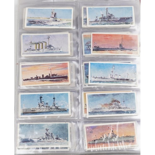 2516 - Cigarette and tea cards, some in albums including Wills, Players Cycling, Wills School Arms, Disney,... 