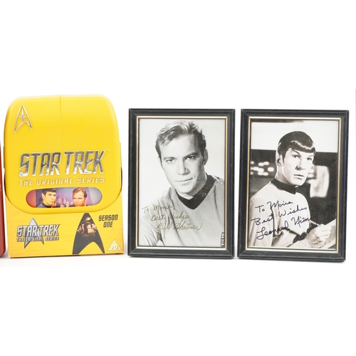 2505 - Star Trek interest personally signed photographs to Moira from Leonard Nimoy, William Shatner, Star ... 