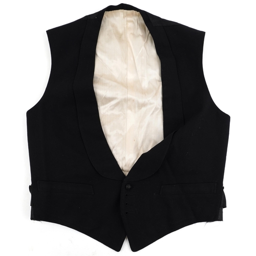 1538 - Gentlemen's black waistcoat, jacket, under jacket and tailcoat by Samuel Gardner & Co