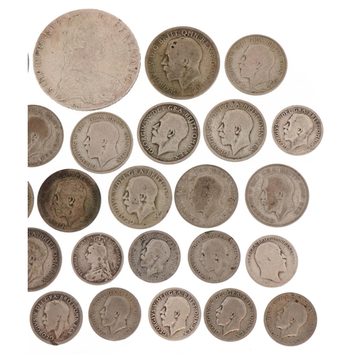 2419 - Silver coinage to include Canada 1953 one dollar, 1780 Maria Theresa thaler and British pre 1947 sil... 