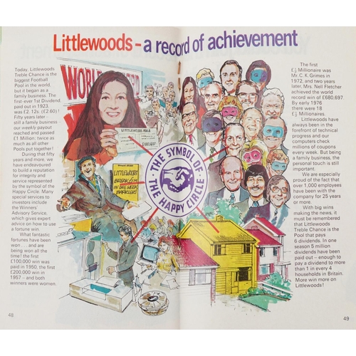 2506 - Littlewoods Football Pool Year Book for 1977 along with The Football Pool Rules, 14cm x 9cm