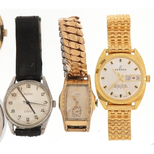 3560 - Vintage and later wristwatches and pocket watches including Zebora, Grado and Gruen