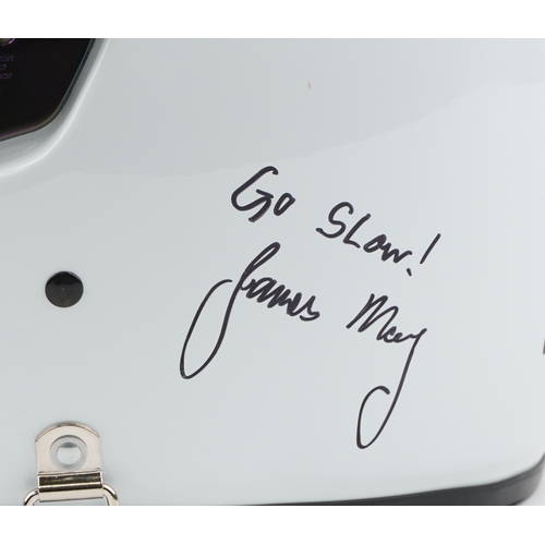 2387 - The Stig BBC Top Gear autographed motor racing helmet signed by the Stig and Jeremy Clarkson. This c... 