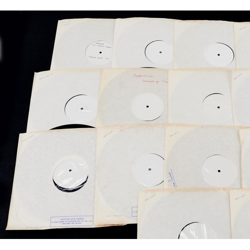 1499 - Collection of mostly classical white label vinyl LP records