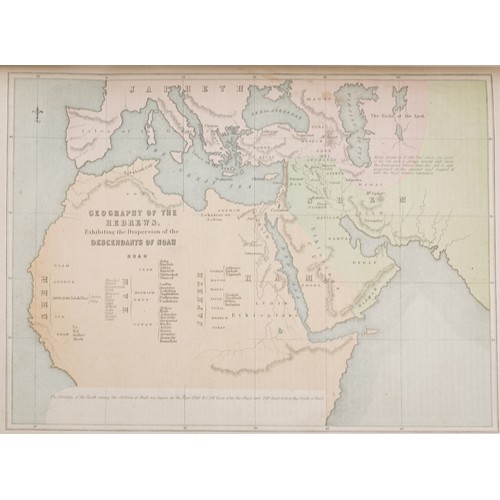 1580 - Family Holy Bible with coloured maps together with Lardner on Christian Religion