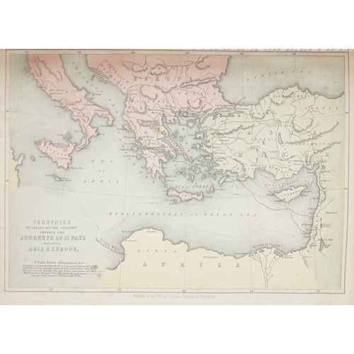 1580 - Family Holy Bible with coloured maps together with Lardner on Christian Religion