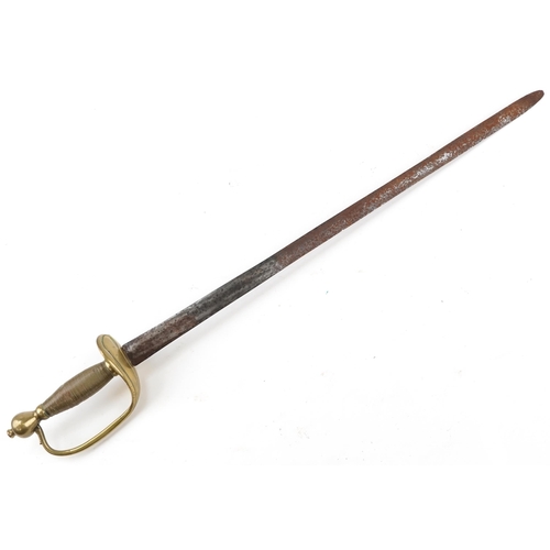 2610 - British military interest Infantry sword, 80cm in length