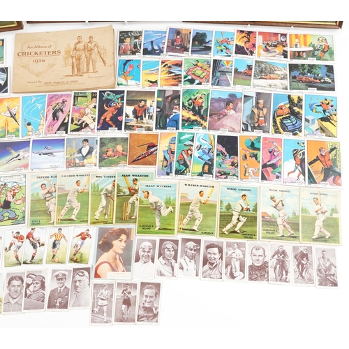 2517 - Vintage and later cigarette cards and trade cards including England and Glamorgan cricket cards by A... 