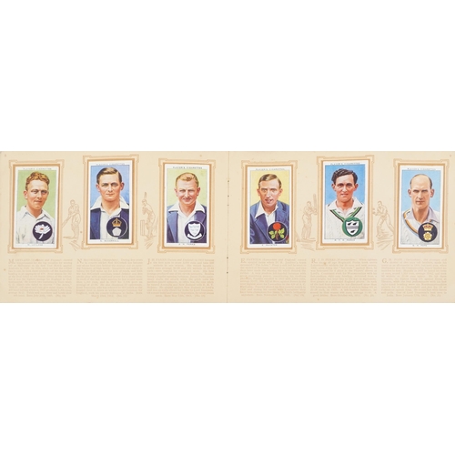 2517 - Vintage and later cigarette cards and trade cards including England and Glamorgan cricket cards by A... 