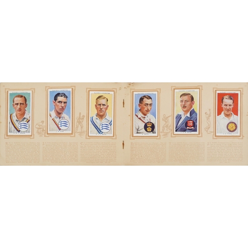 2517 - Vintage and later cigarette cards and trade cards including England and Glamorgan cricket cards by A... 