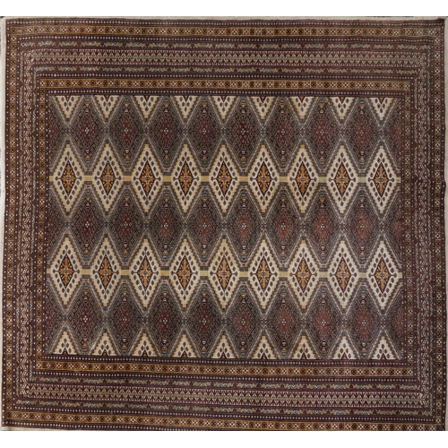 748 - Afghan bokhara rug, late 20th century, 208cm x 208cm