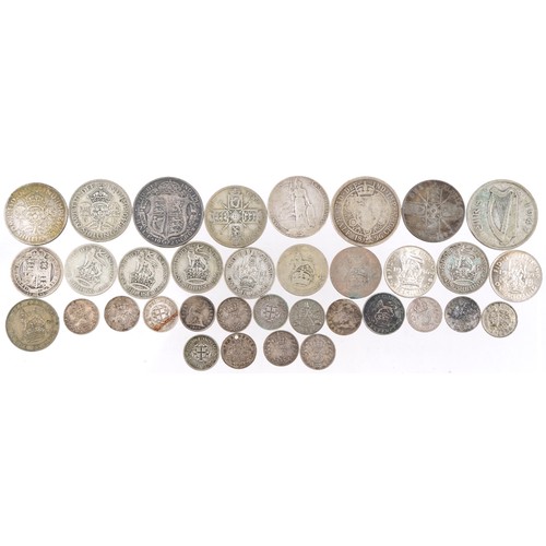 2392 - 19th century and later British coinage including half crowns, florins, shillings and silver three pe... 