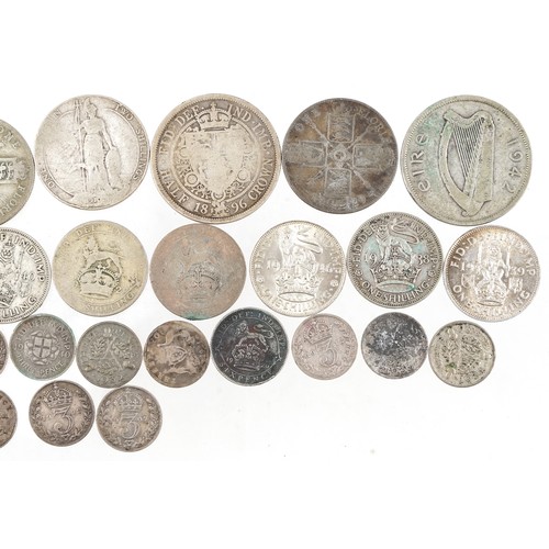 2392 - 19th century and later British coinage including half crowns, florins, shillings and silver three pe... 