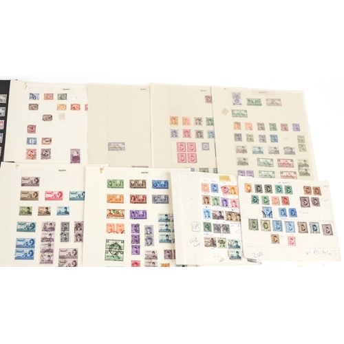 2463 - Good quantity of early Egyptian postage and airmail stamps, some 19th century