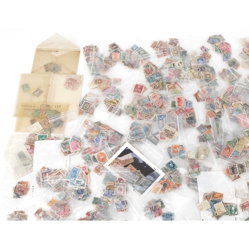 2465 - Large collection of 19th century and later Commonwealth and world stamps in plastic/polythene zip se... 