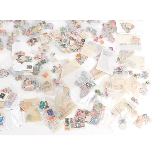 2465 - Large collection of 19th century and later Commonwealth and world stamps in plastic/polythene zip se... 