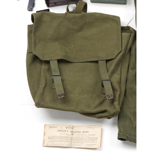 2576 - Militaria including a pair of British military issue Kershaw MK II binoculars with leather case date... 