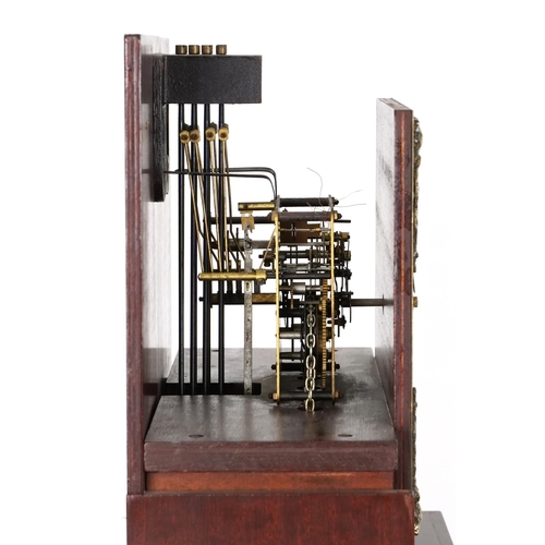 741 - Late 20th century mahogany longcase clock, 198cm H x 46cm W x 23cm D