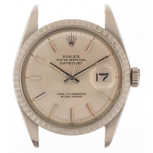 3006 - Rolex, gentlemen's Rolex Oyster Perpetual Datejust automatic wristwatch having silvered dial with da... 