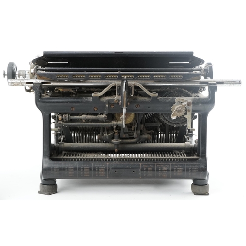  Vintage black enamel Continental typewriter