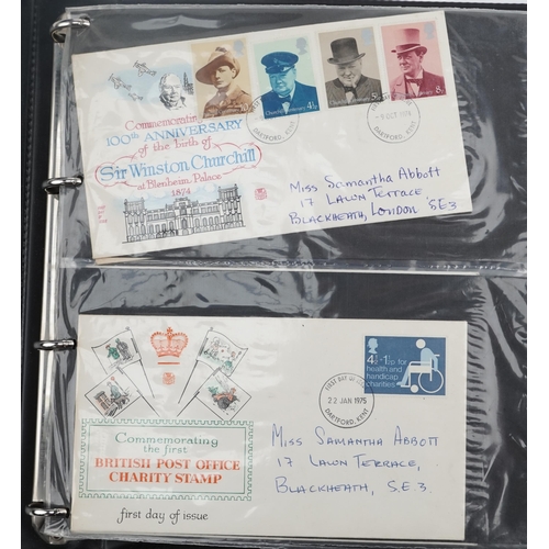 2290 - Large collection of first day covers, some Benham, arranged in five albums