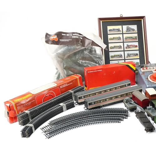 2033 - Large collection of model railway locomotives, carriages, trackside buildings and accessories includ... 