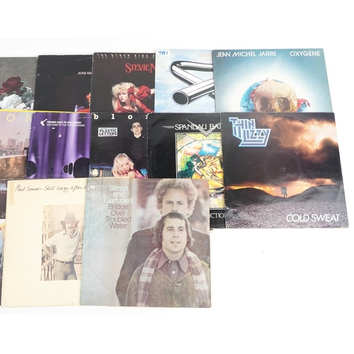 635 - Vinyl LP records including Genesis, Joni Mitchell, Mike Oldfield, Simon & Garfunkel, Blondie and Bil... 